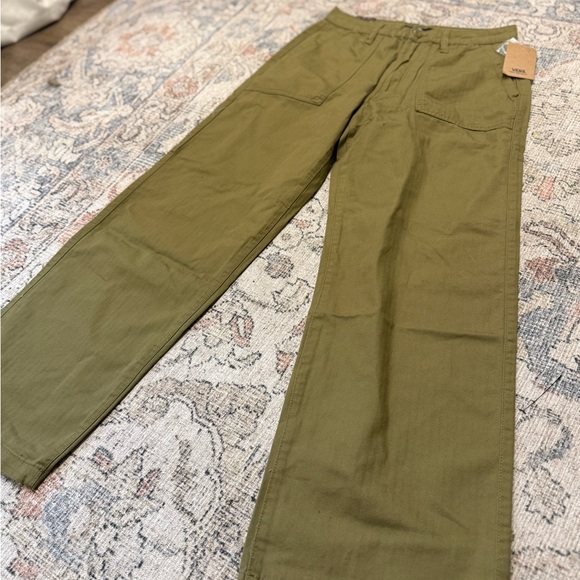 Vans Union Relaxed Carpenter Pants Utility NWT Size 26 Sold Out Olive - Picture 3 of 7